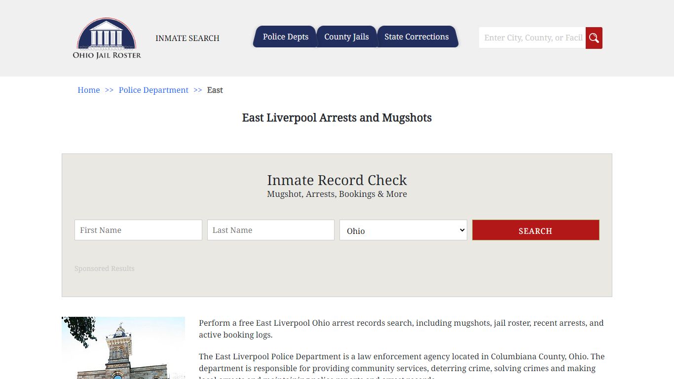 East Liverpool Arrests and Mugshots | Jail Roster Search